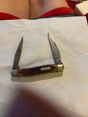 Old Timer schrade 77ot. 2-Blade Pocket Knife